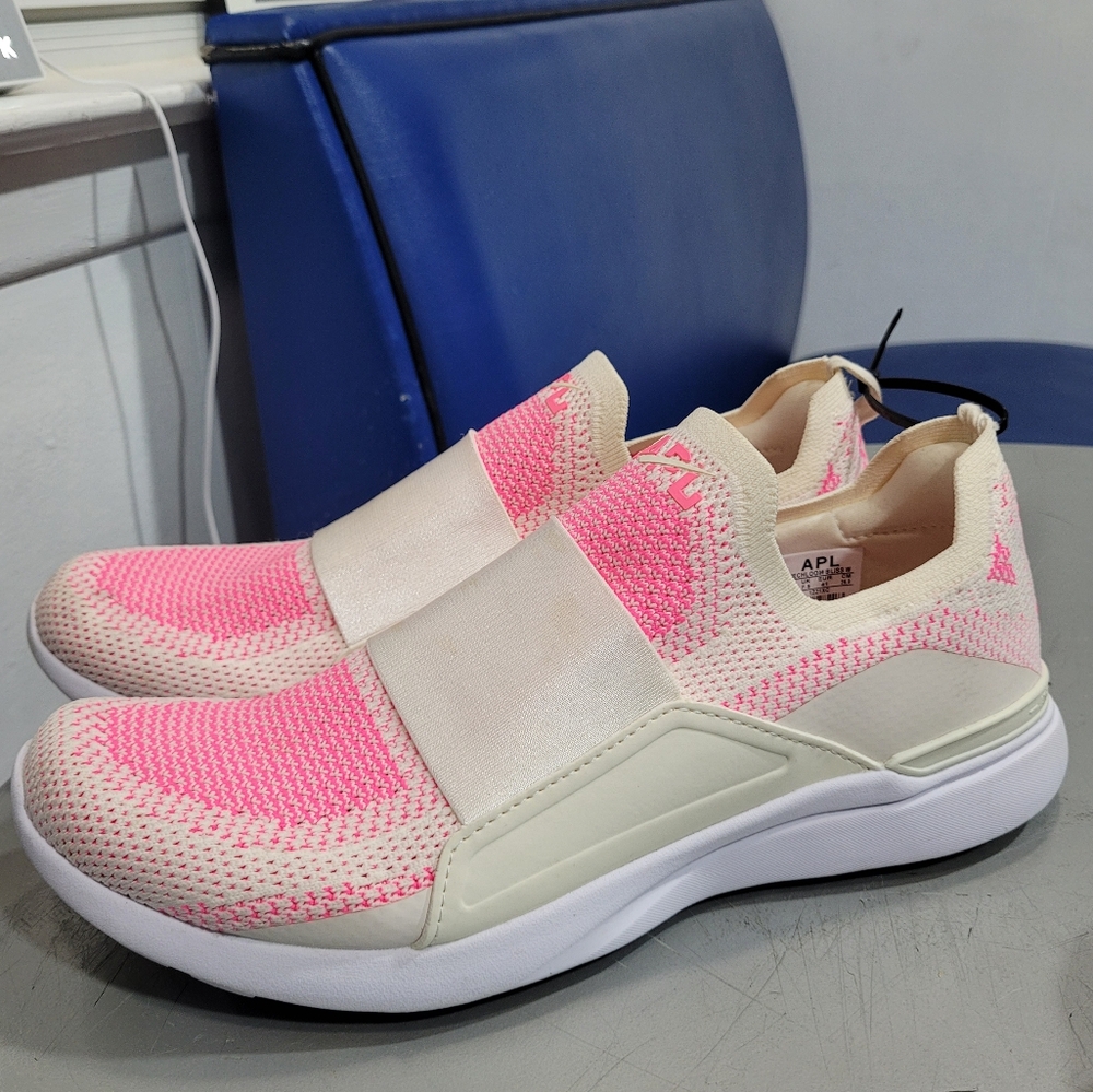 APL Women's Athletic Shoes in Pink and Cream